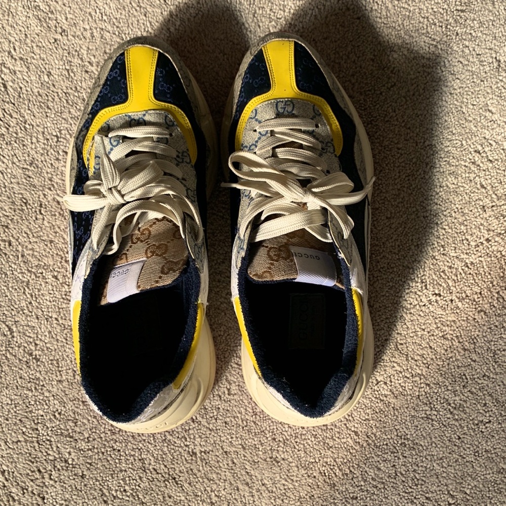 Gucci shoes for sale . Yellow,pink,white,and red .